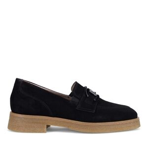 Ron White Women Hoda Onyx Hoda Loafer in Weatherproof Suede